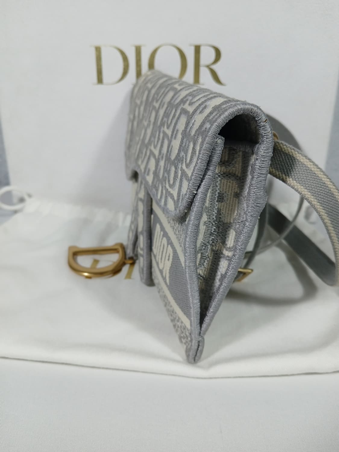 디올 오블리크 새들 슬림 벨트백 S5647CRIW 상품이미지4