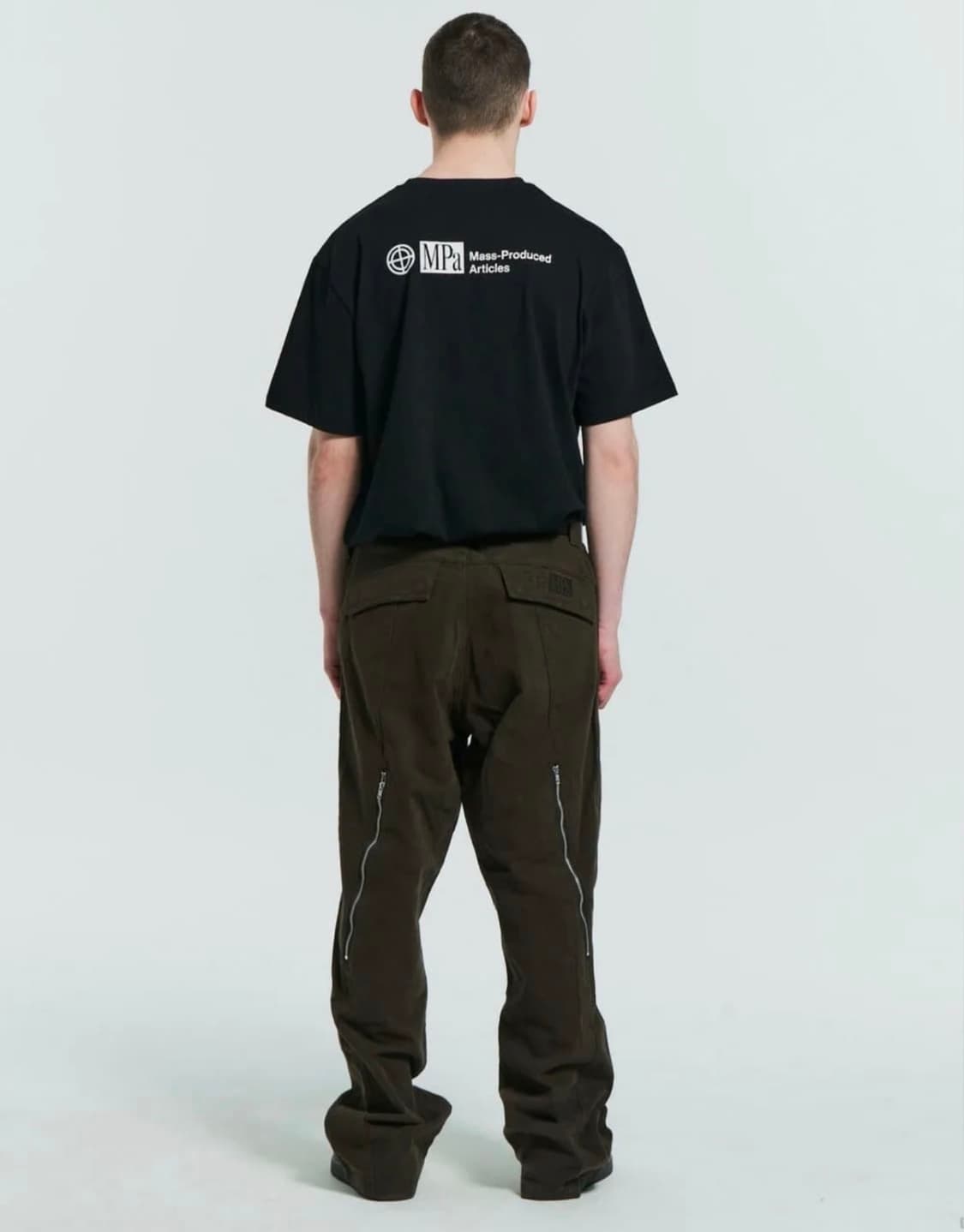 Plastic product wave zipper pants 상품이미지2