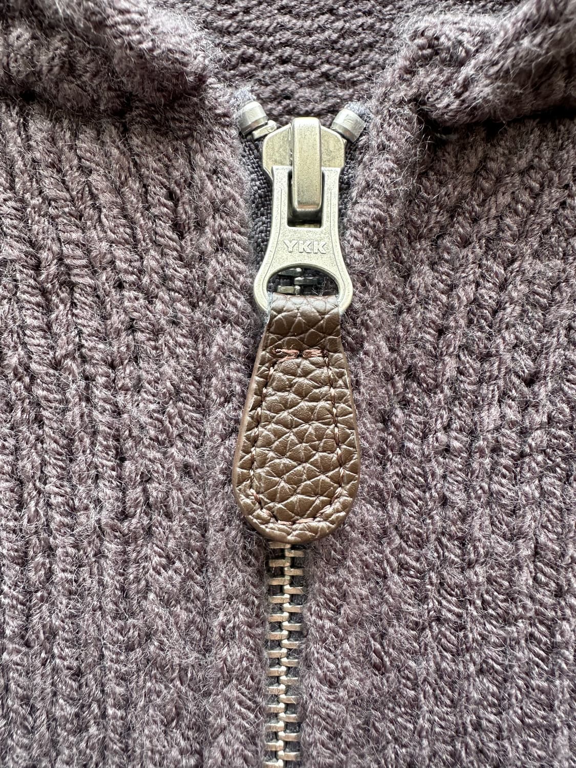 LAFUDGESTORE 클래식 바시티 니트 집업 상품이미지4