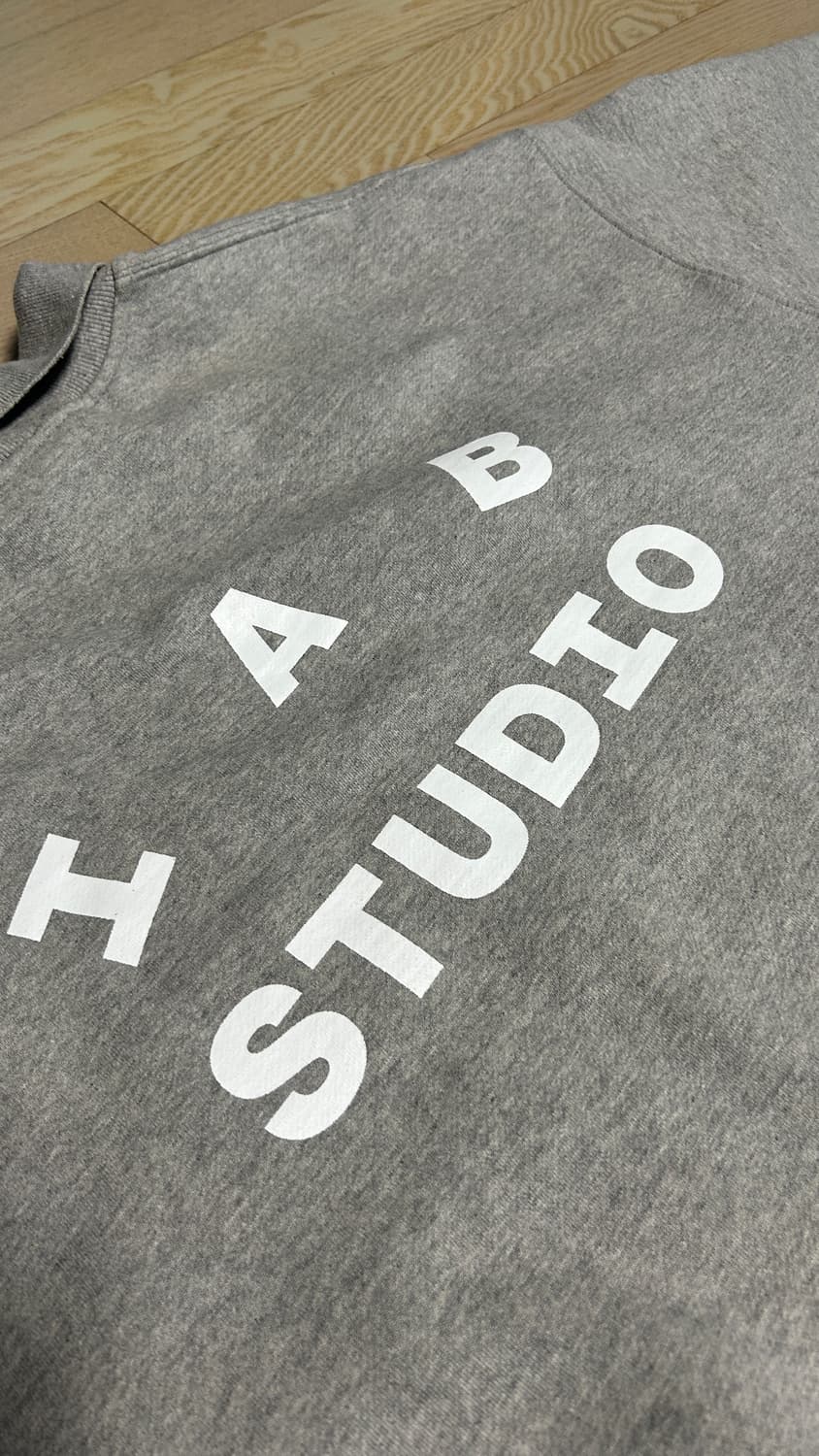 아이앱 스튜디오 럭비 스웨트셔츠 L 회색 상품이미지7