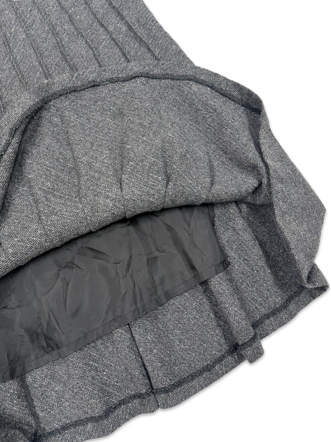 빈티지 CECI OU CELA 그레이 플레어 롱 스커트 상품이미지3