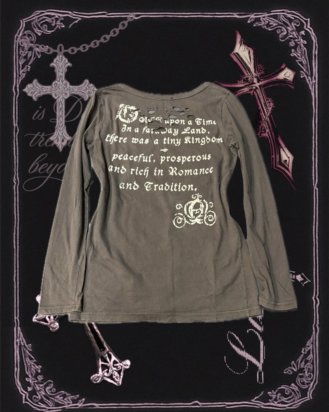 Y2K Distressed Damage long sleeve 상품이미지5