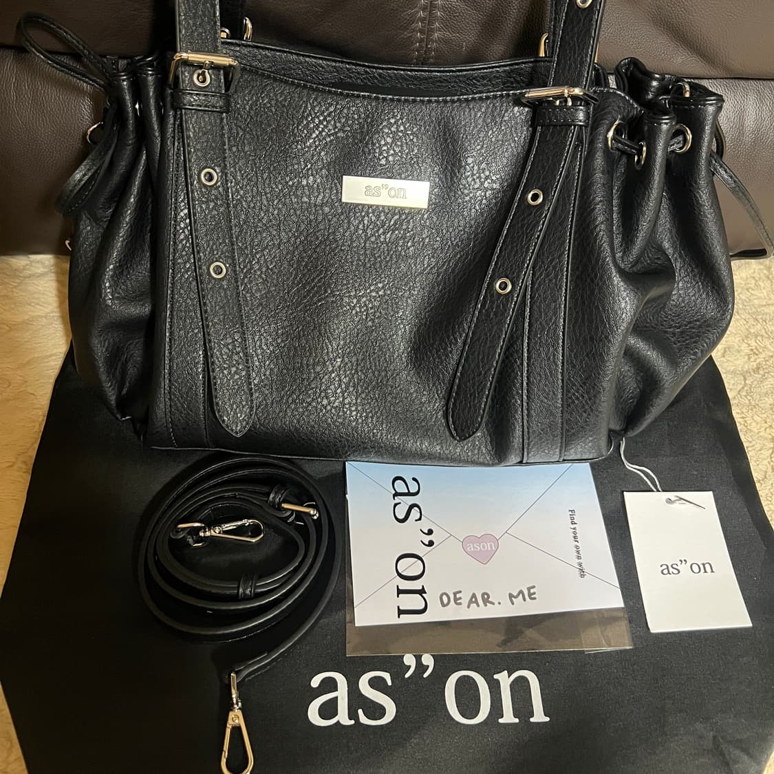 애즈온 헤븐백 블랙 상품이미지3