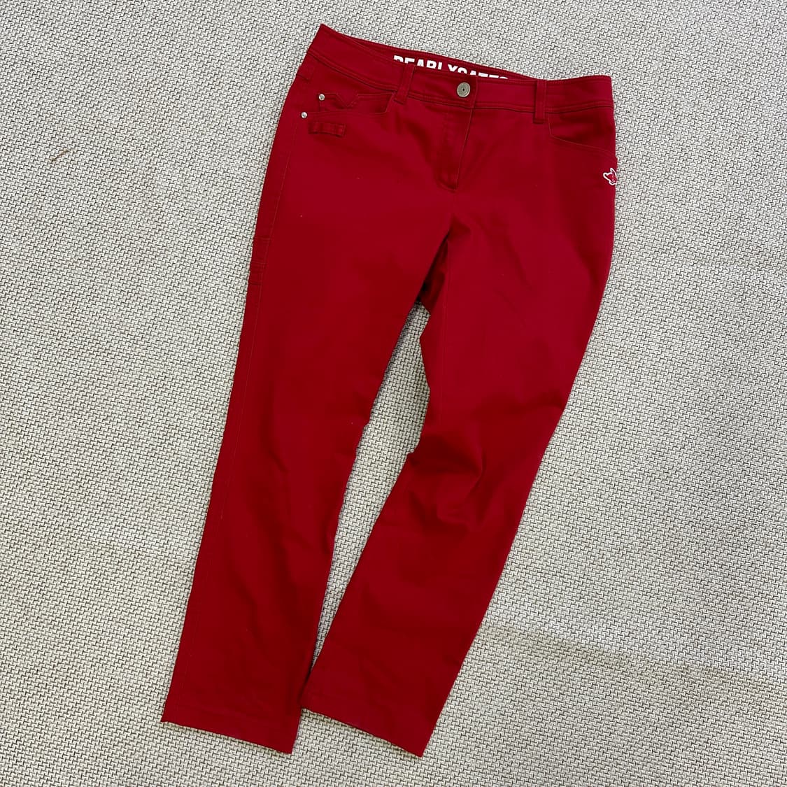 20 파리게이츠 레드컬러 골프 팬츠 331D 상품이미지1