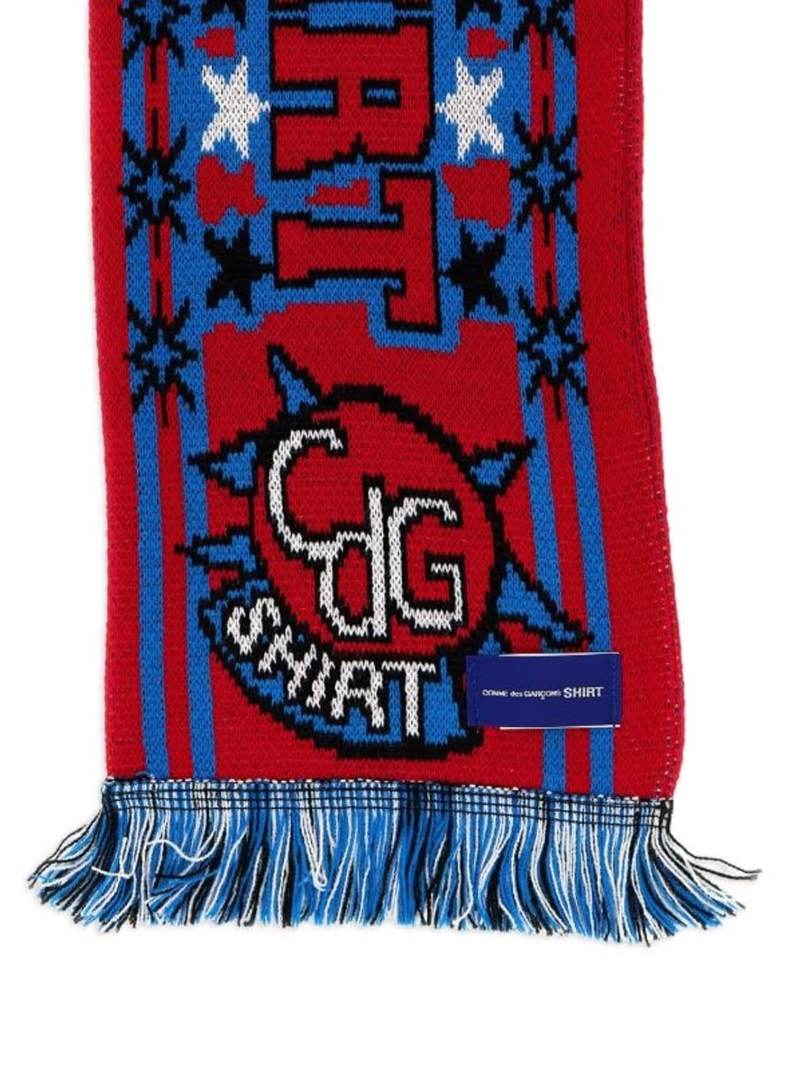 꼼데가르송 25fw 자카드 프린지 머플러 상품이미지3