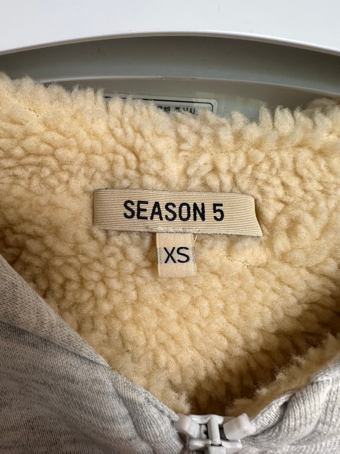 이지 시즌 5 쉐르파 집업 그레이 상품이미지2