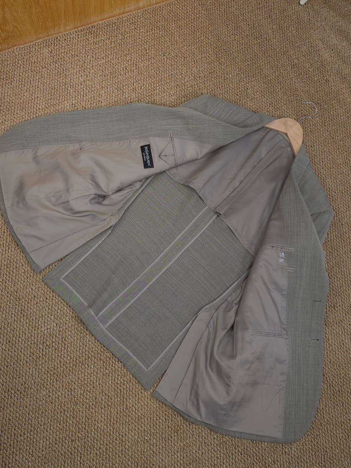 Yves Saint Laurent 썸머 울 자켓 /입생로랑 일본제 정품 상품이미지5