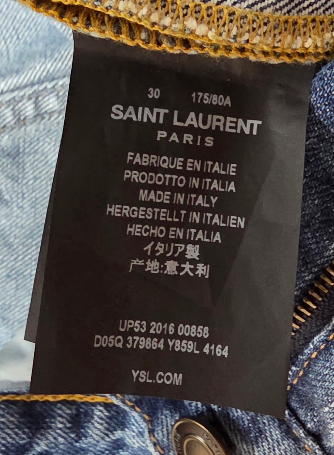 생로랑 미사용 데님 스키니 청바지 30 사이즈!!! 상품이미지5