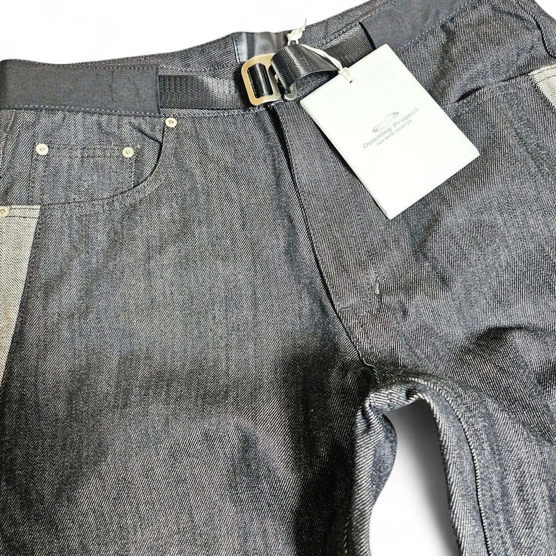 [새상품][32][오프닝프로젝트] 옵티칼 데님 팬츠 블랙 상품이미지4