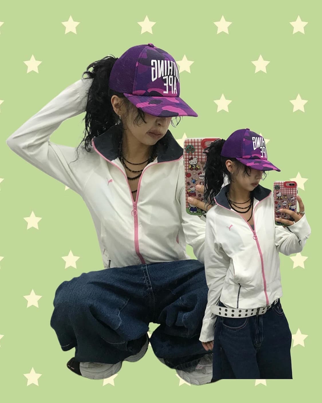 Bape Purple Camouflage Mesh Cap 상품이미지1