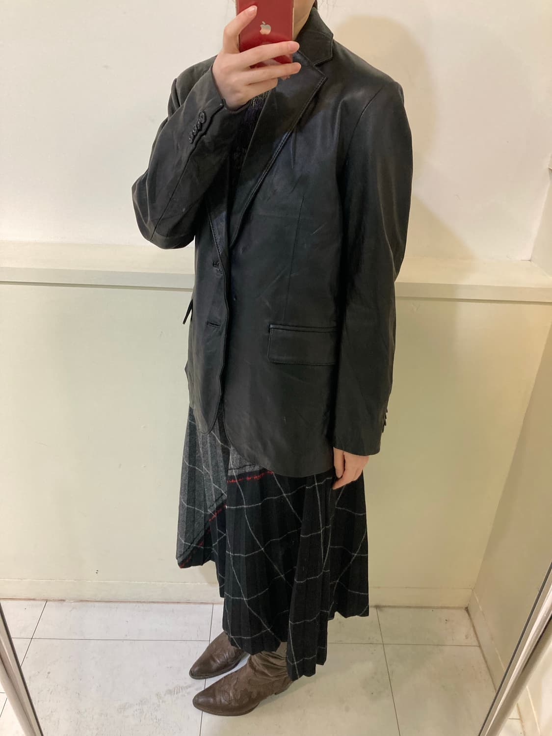 소가죽 싱글 투버튼 리얼 레더 자켓 상품이미지9