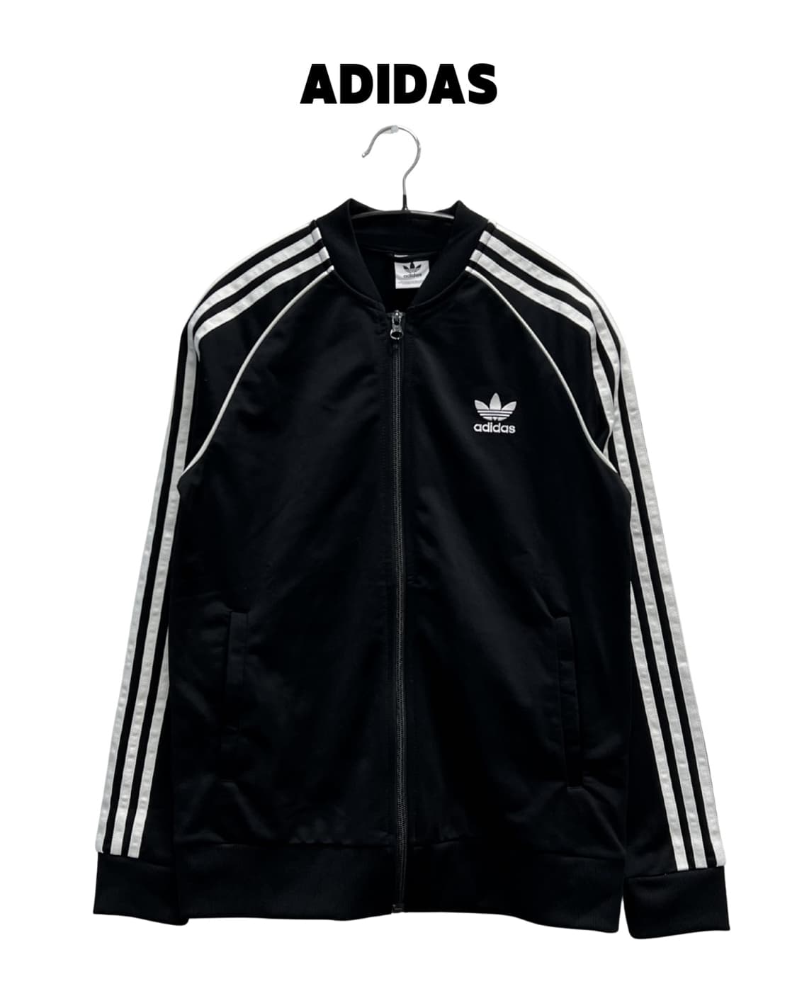 아디다스 키즈/우먼스 슈퍼스타 트랙탑 져지 블랙 상품이미지1