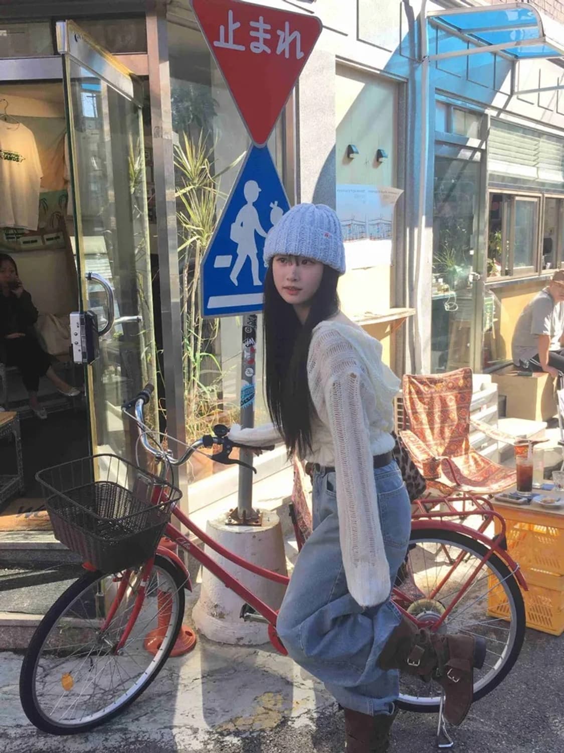 새상품) 후드 랩 펀칭 여리 니트 상품이미지6