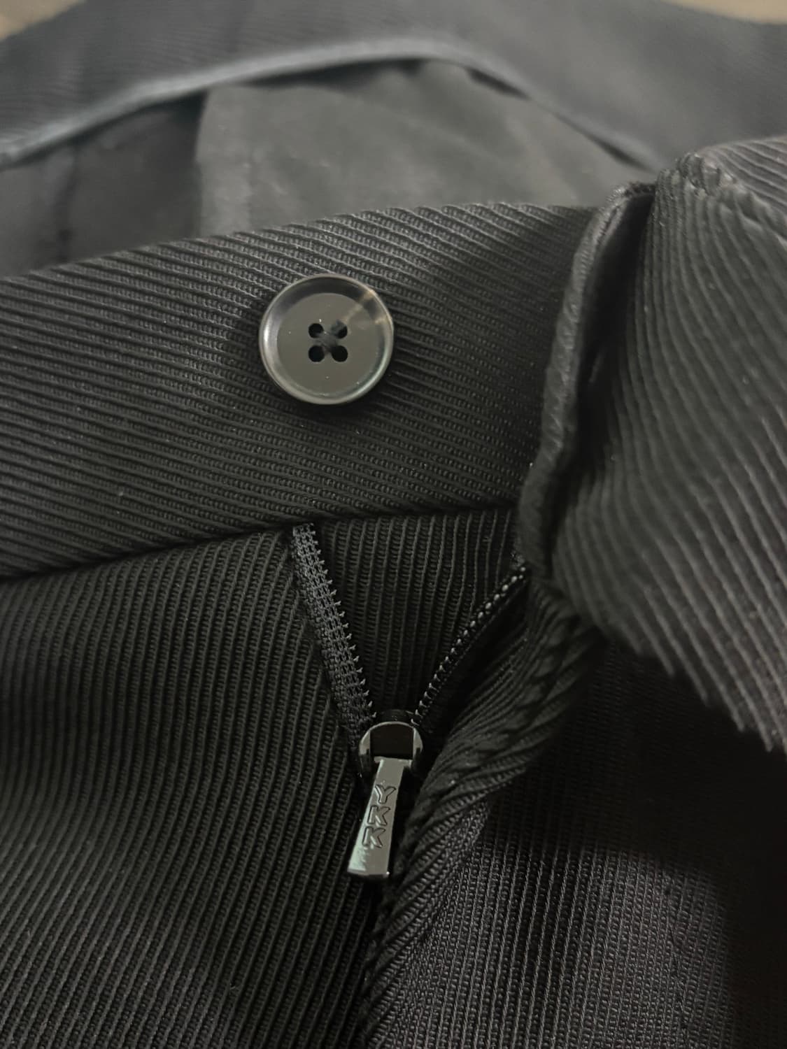 23SS)알레그리 Estethia 원턱 울슬랙스82(32)/블랙 상품이미지6