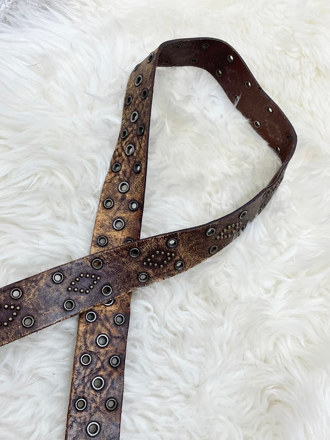 리얼레더 오리엔탈 펀칭 버클 벨트 상품이미지5