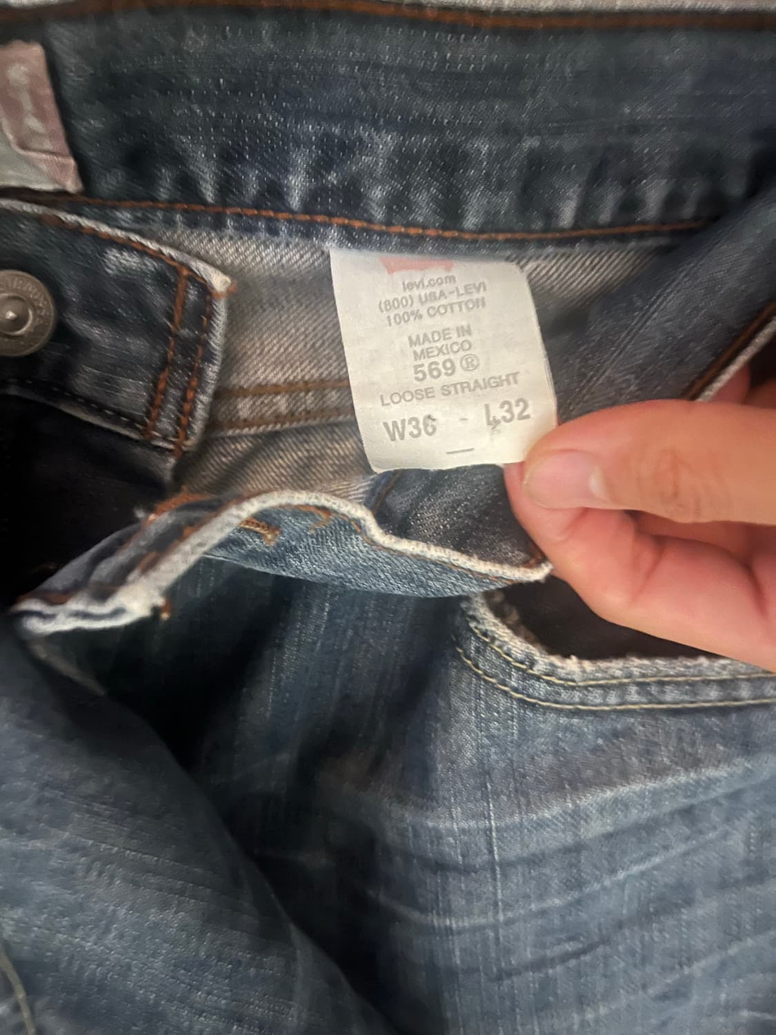 Levis 00s 569 루즈 스트레이트 데님 Mexico🇲🇽 상품이미지3