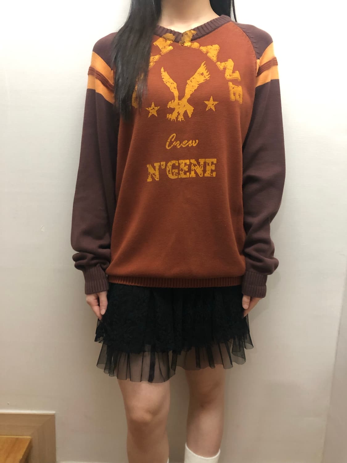 빈티지 와투케 브라운 니트 상품이미지3