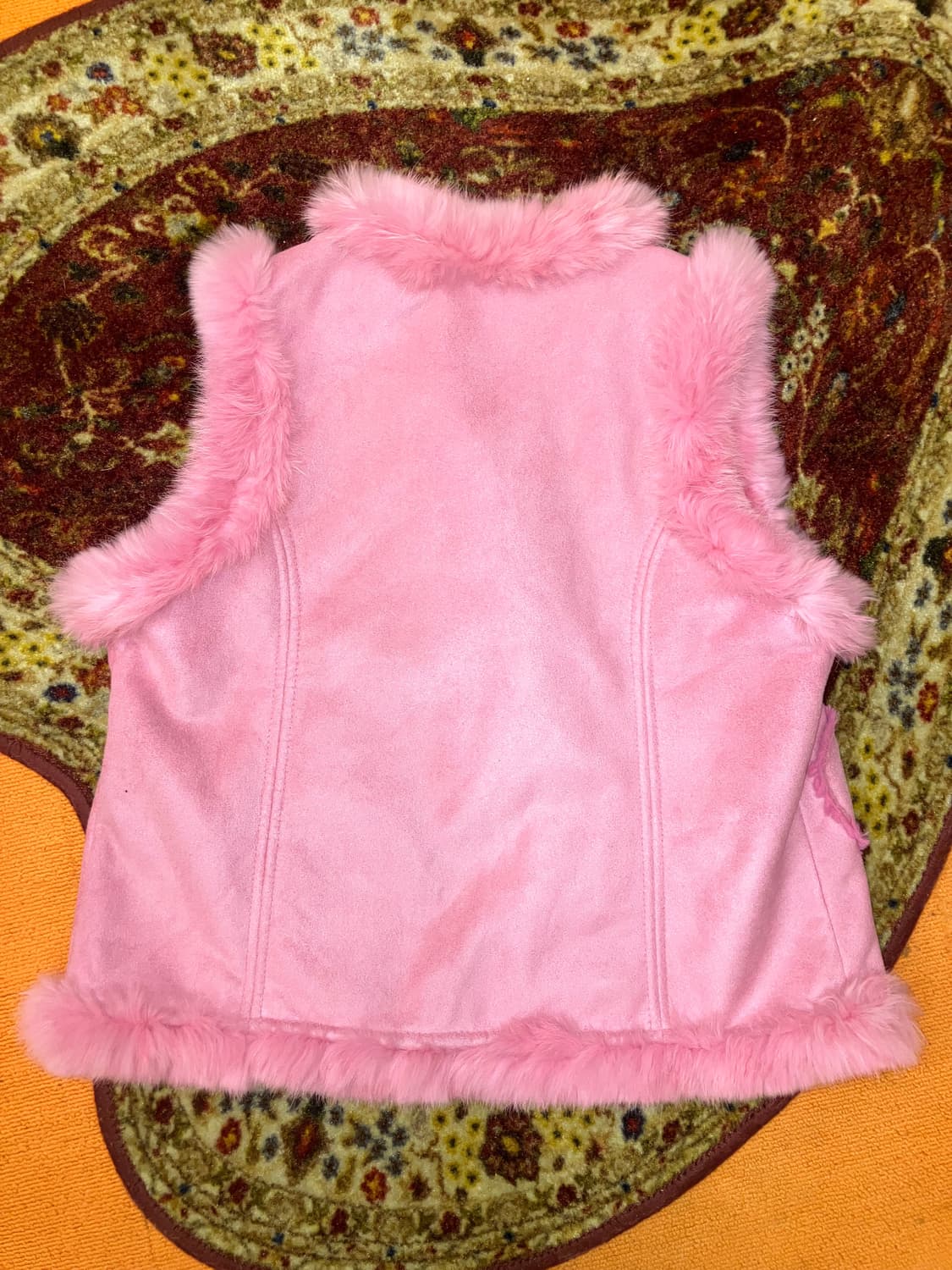 베네통 스웨이드 토끼털 베스트 상품이미지4