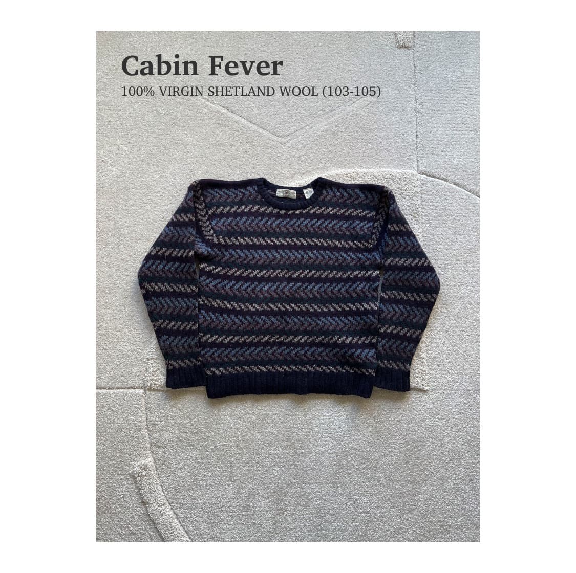 케빈피버 100% 버진 셔틀랜드 헤비울 니트 (103-105) 상품이미지1
