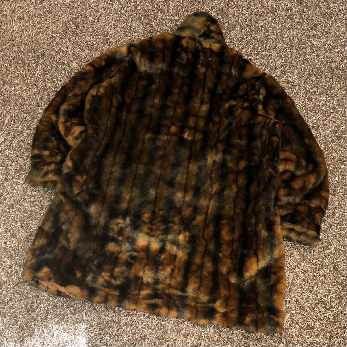 빈티지 브라운 페이크 퍼 자켓 실측 상품이미지4