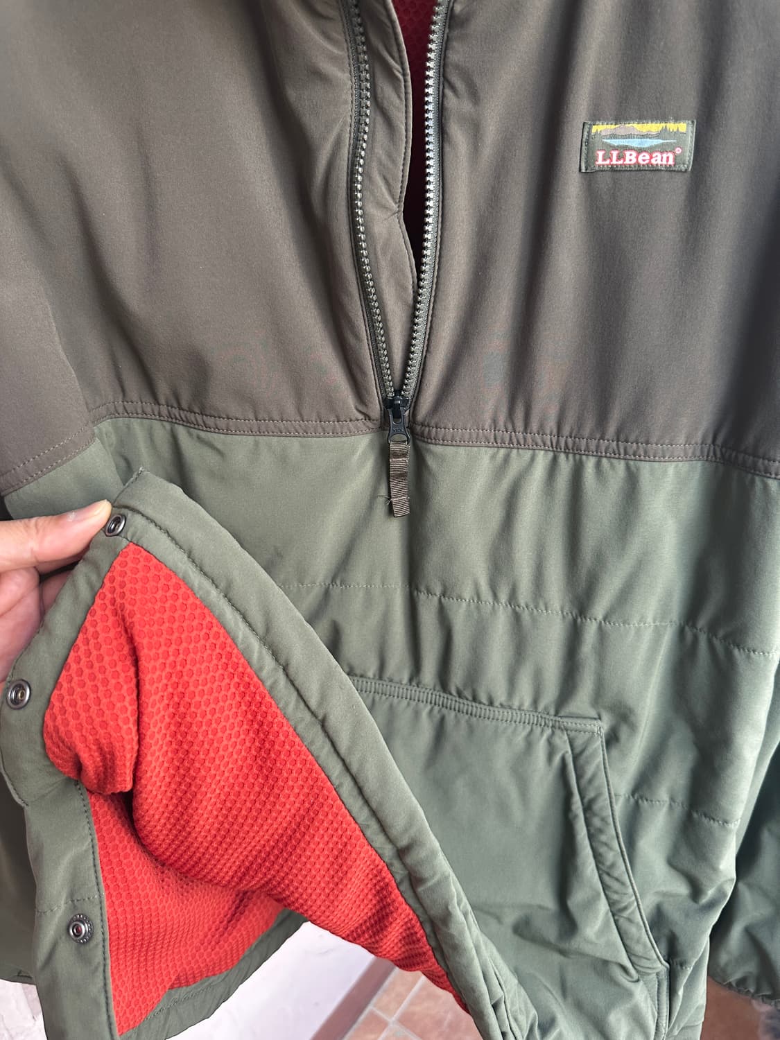 엘엘빈(L.L.Bean) 프리마로프트 투톤 하프집업 아노락 자켓 상품이미지5