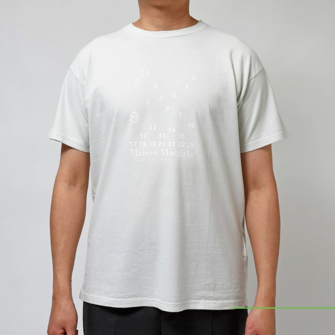 메종 마르지엘라 뉴메릭 로고 넘버링 티셔츠 오프화이트 M사이즈 상품이미지5