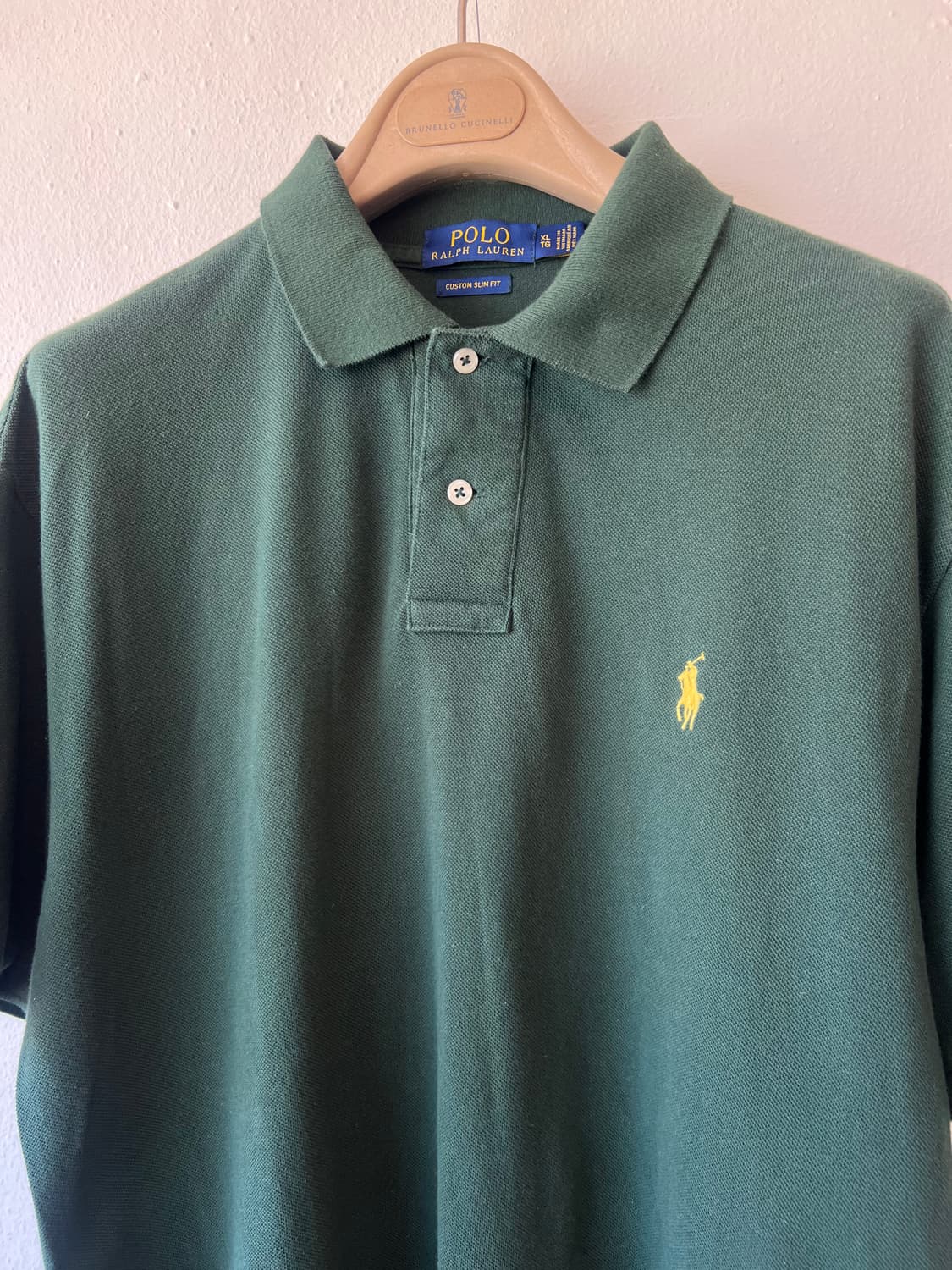 폴로랄프로렌 남성 카키 PK카라반팔티셔츠 상품이미지1