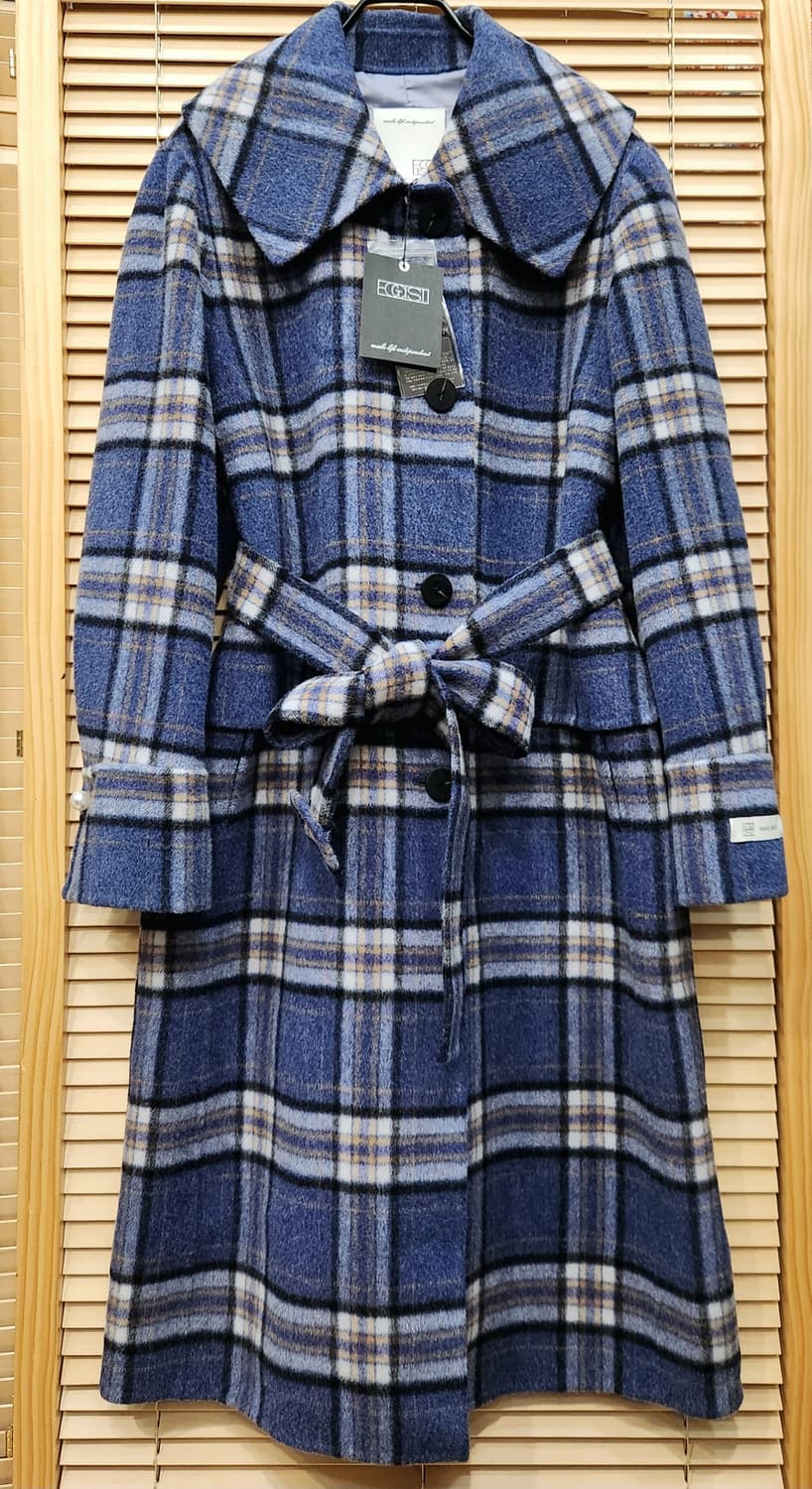 (새상품)에고이스트 체크 싱글 핸드메이드코트 상품이미지1