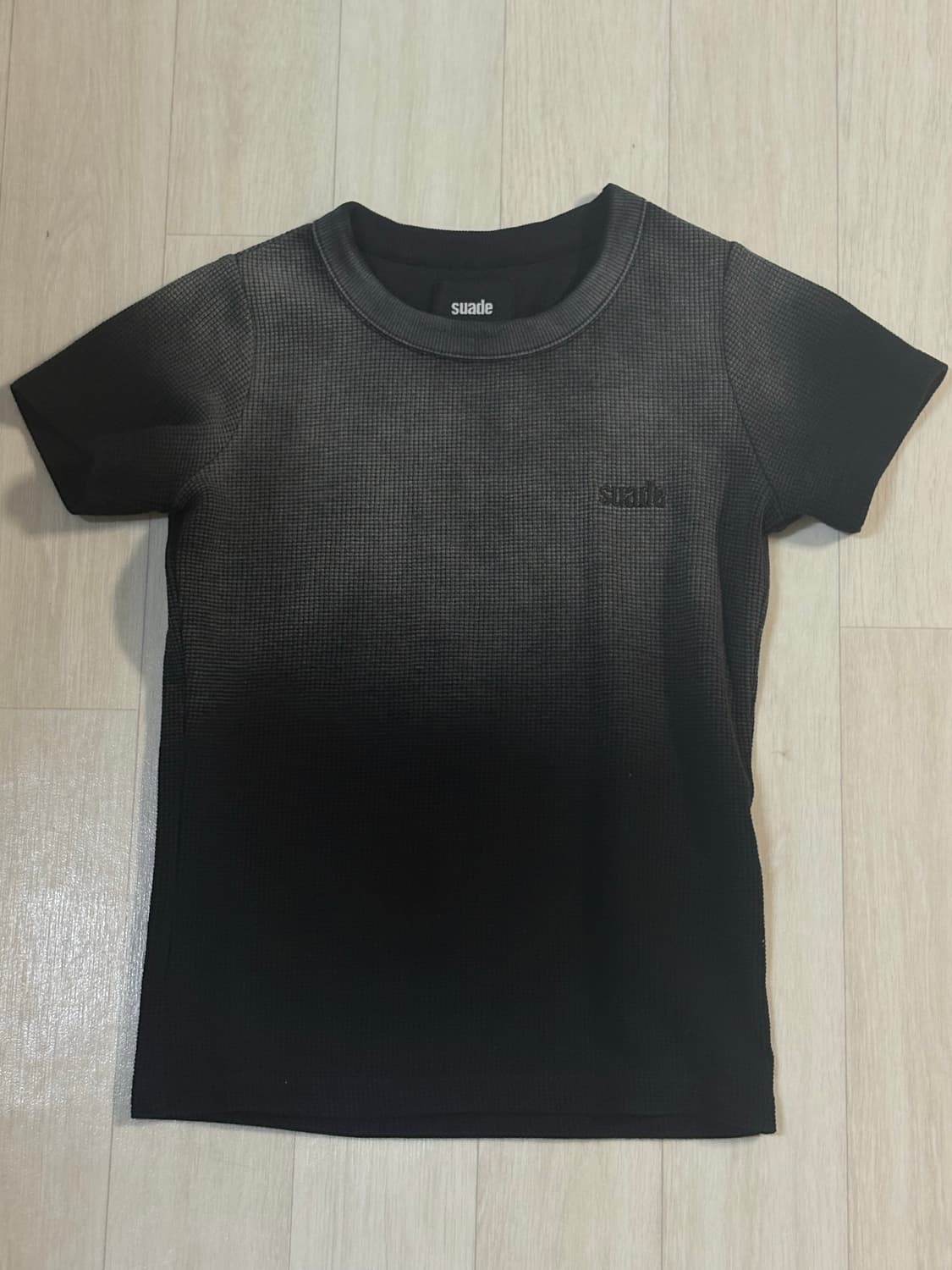 스웨이드 WASHED THERMAL LOGO TEE [BLACK] 상품이미지2