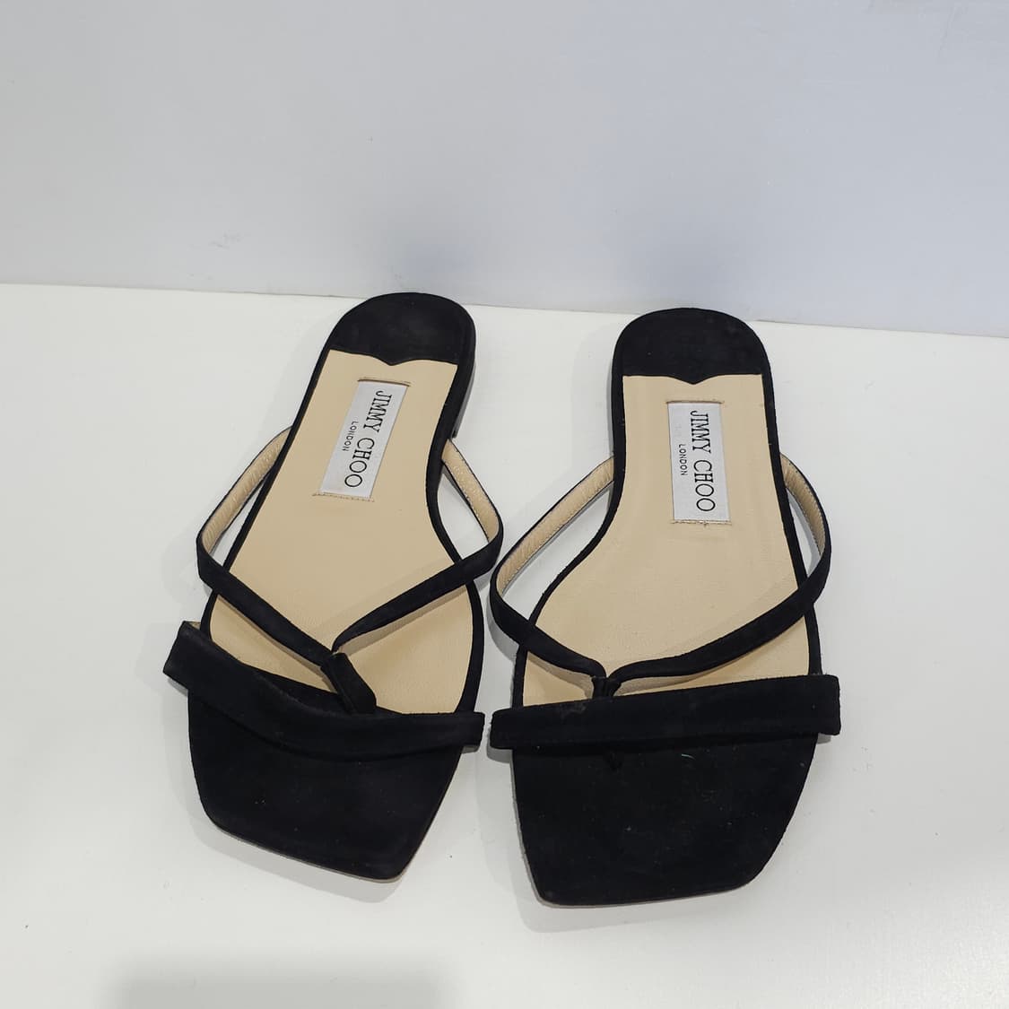 지미추 JIMMY CHOO 스웨이드 샌들 슬리퍼 상품이미지1