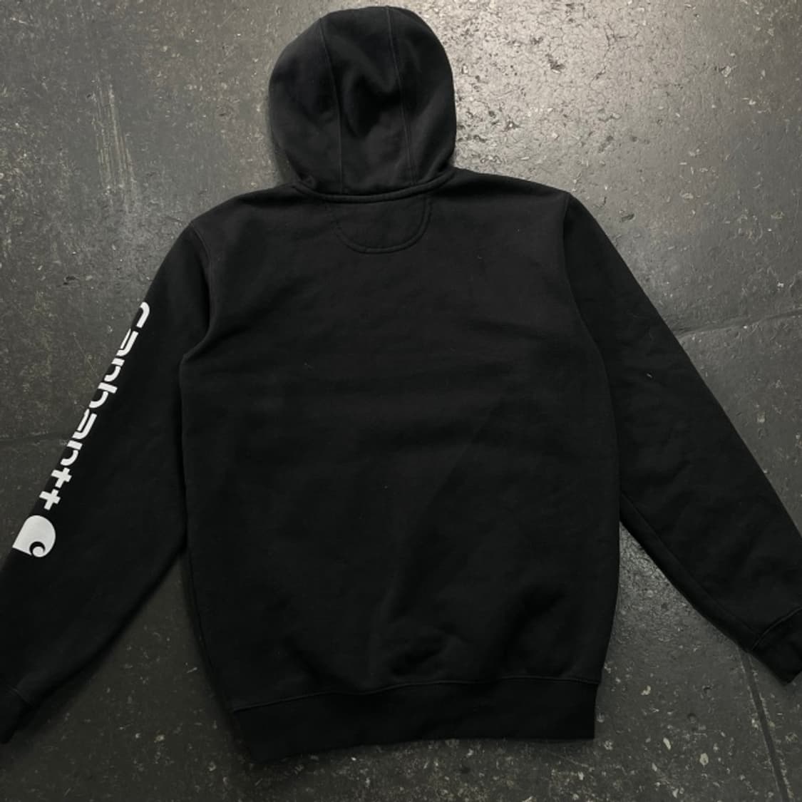 95-100 칼하트 레터링 암 후드티 상품이미지5