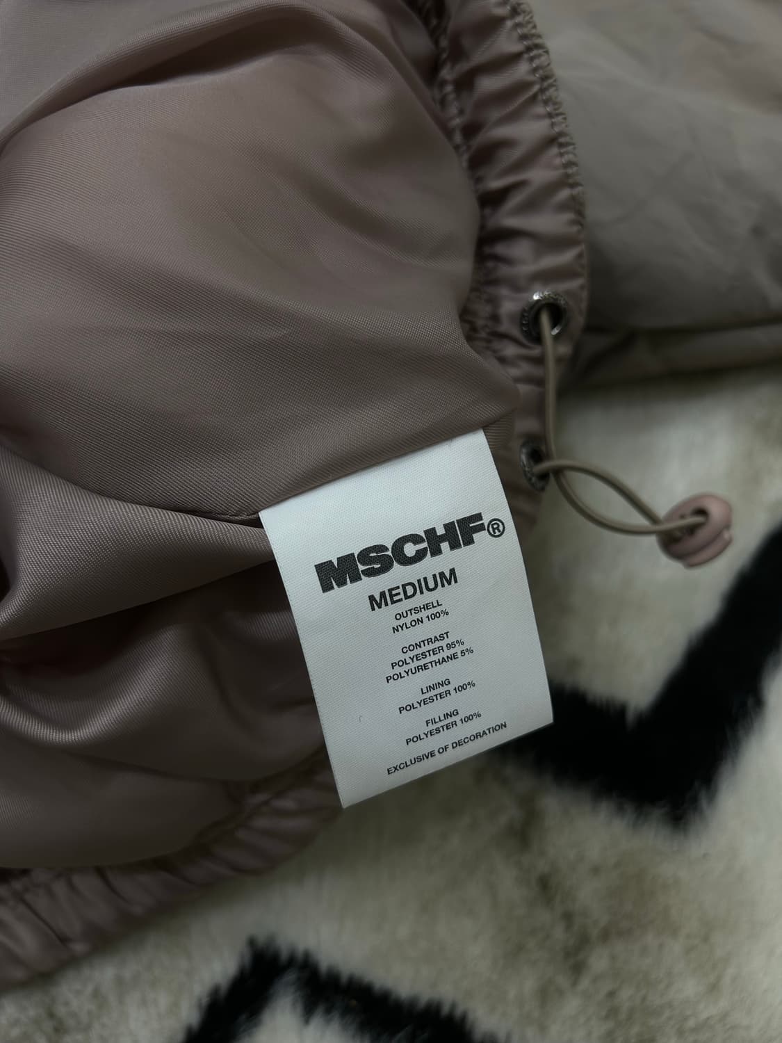 [M]미스치프 롬버스 패딩 자켓/어두운베이지 상품이미지6