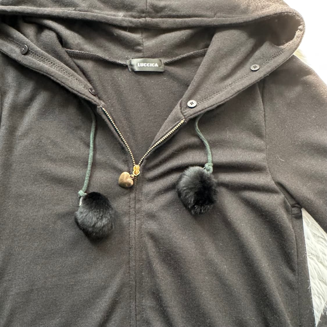 LUCCICA 일본빈티지 노드 후드집업 y2k 갸루 지뢰계 M 38 상품이미지6