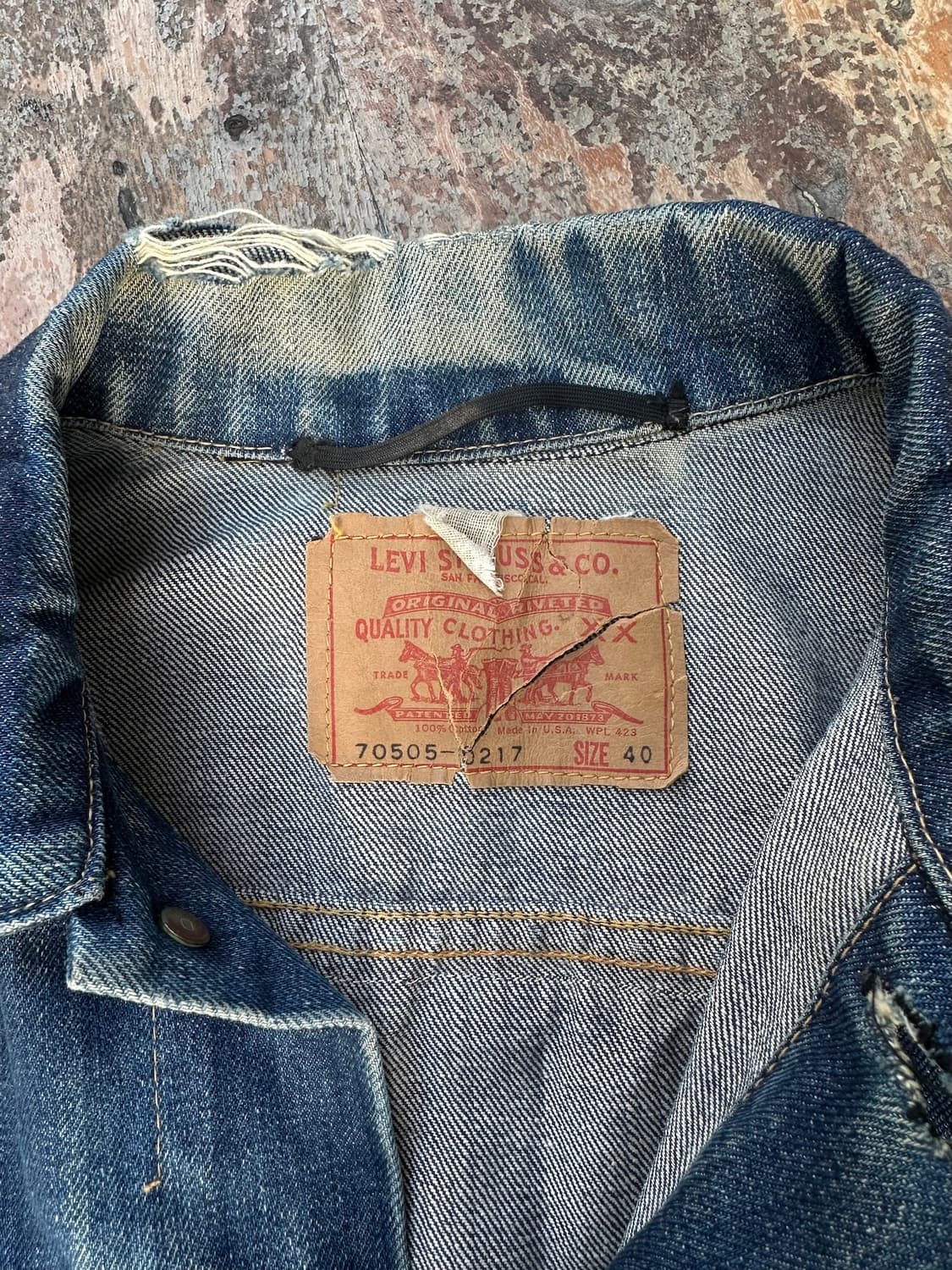 60s Levis 70505 557xx 3rd Denim Jacket 상품이미지8