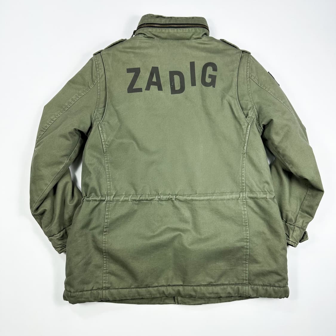 쟈딕앤볼테르 밀리터리 패치 야상 자켓 여성XS 상품이미지3