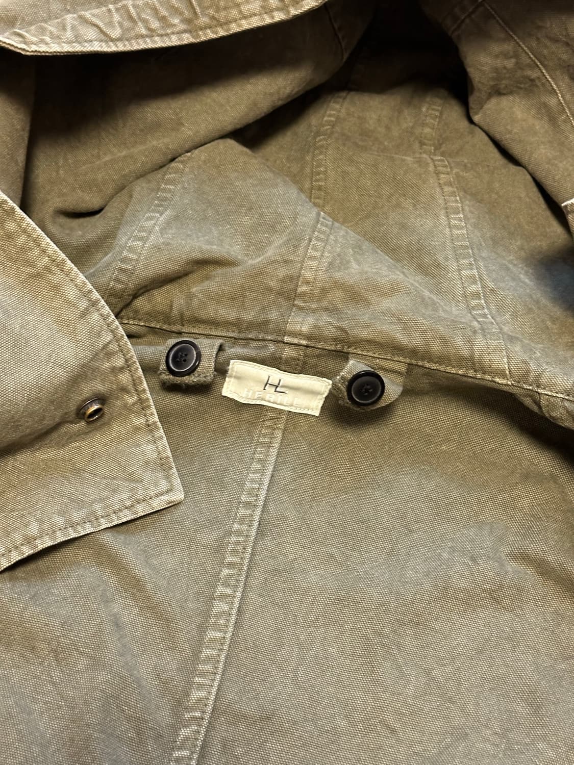 [1] 헤릴(HERILL) 1951 피쉬테일 덕파카 올리브 상품이미지6