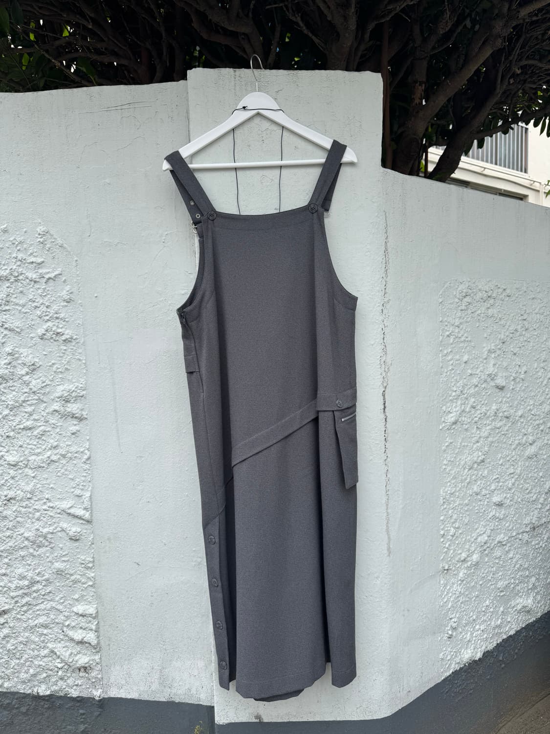 Jun Charmaine 버클 스트랩 서스펜더 롱 원피스 상품이미지8