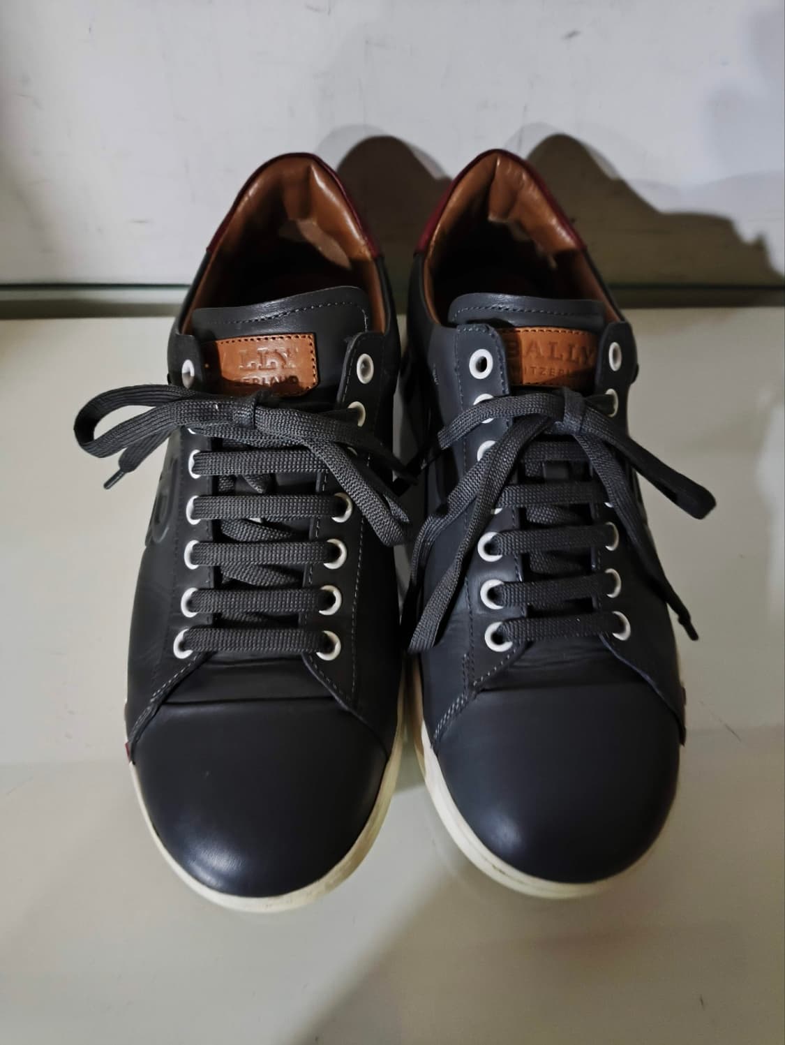 250mm 발리 애셔 아쉐르 칼프 가죽 스니커즈 진그레이 상품이미지3