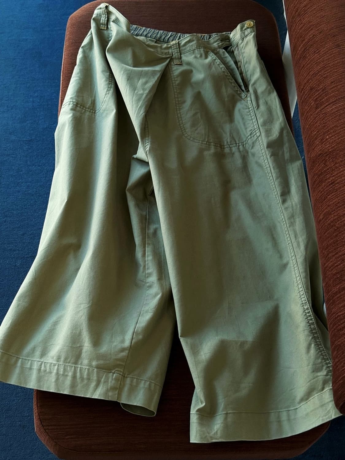 Banded 3/4 fake wrap detail gaucho pants 상품이미지1