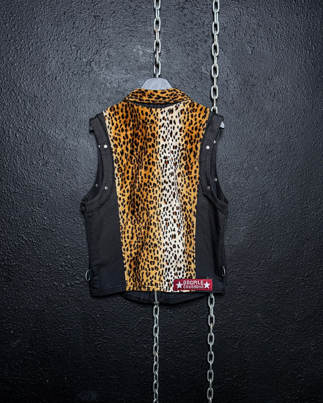 Black & Leopard Zip Vest 상품이미지10