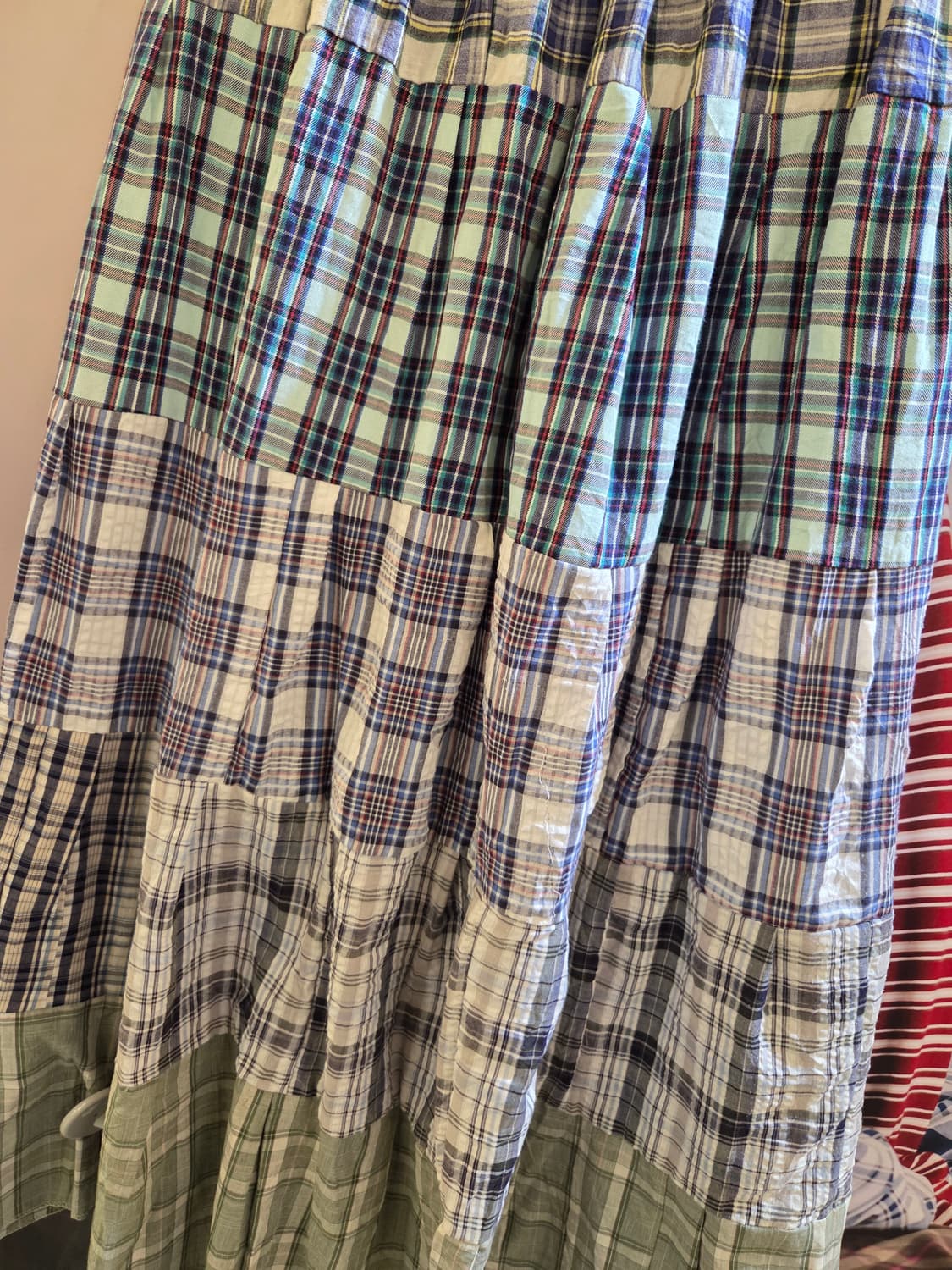 [MADE] 체크캉캉 롱 패치스커트🤍 상품이미지2