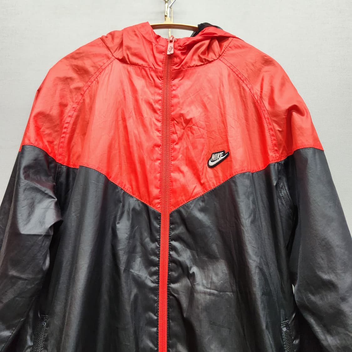 나이키 로고 배색 후드 윈드러너 바람막이 XL(L) 남여공용 상품이미지2