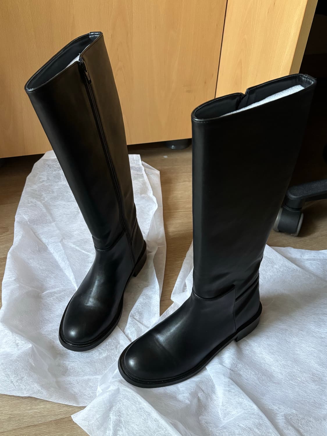 코모레비뮤지엄 와이드 클래식 롱부츠 상품이미지7