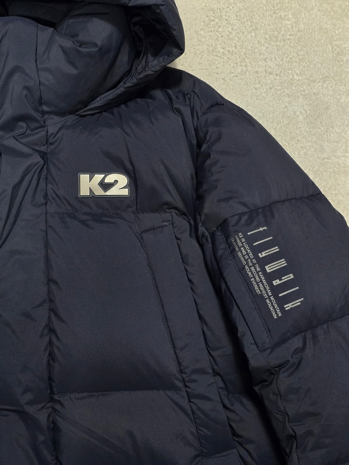 K2 플라이워크 라이트무브먼트 다운 롱패딩 네이비 105 상품이미지2