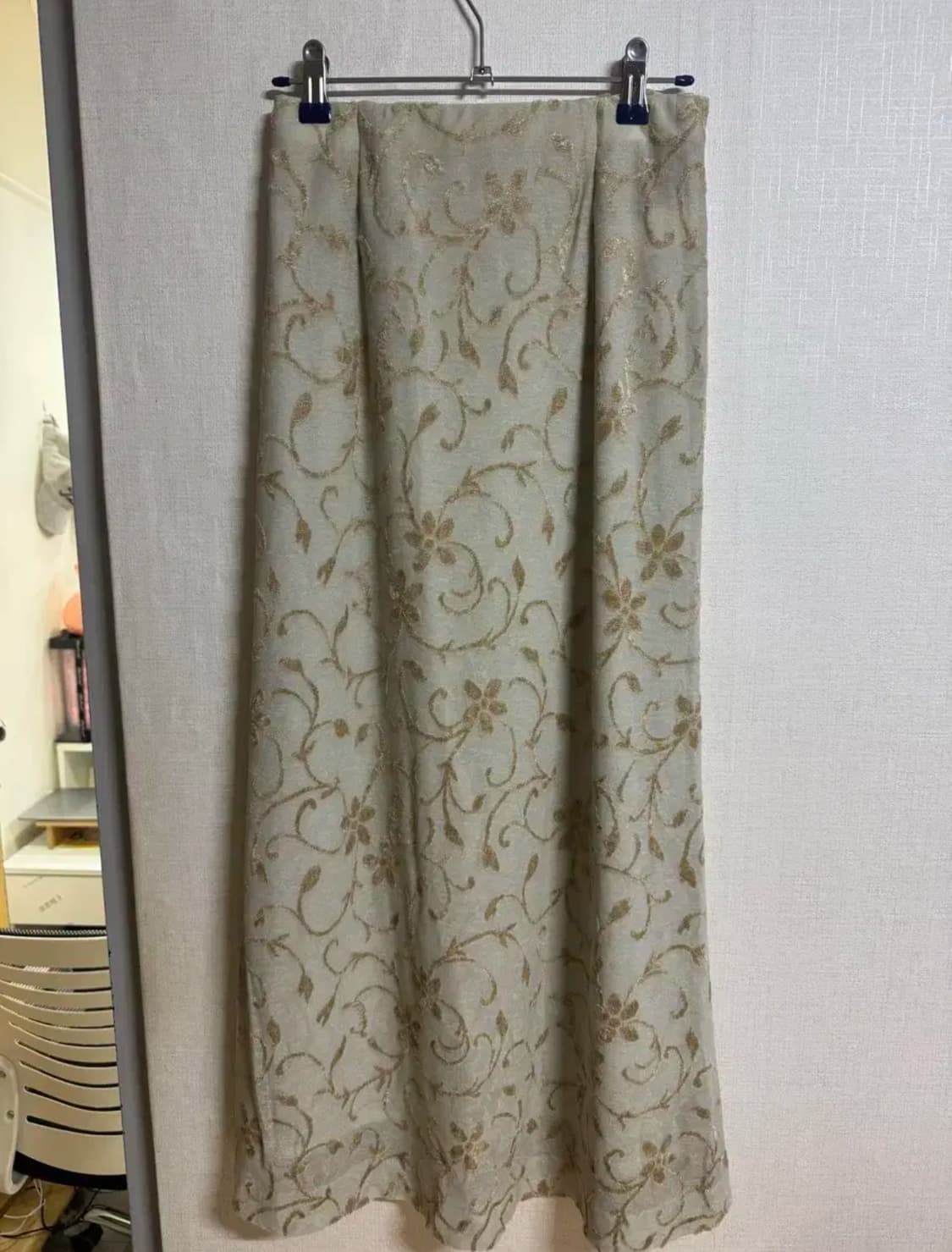 vtg 빈티지 자카드 플라워 롱스커트  상품이미지1