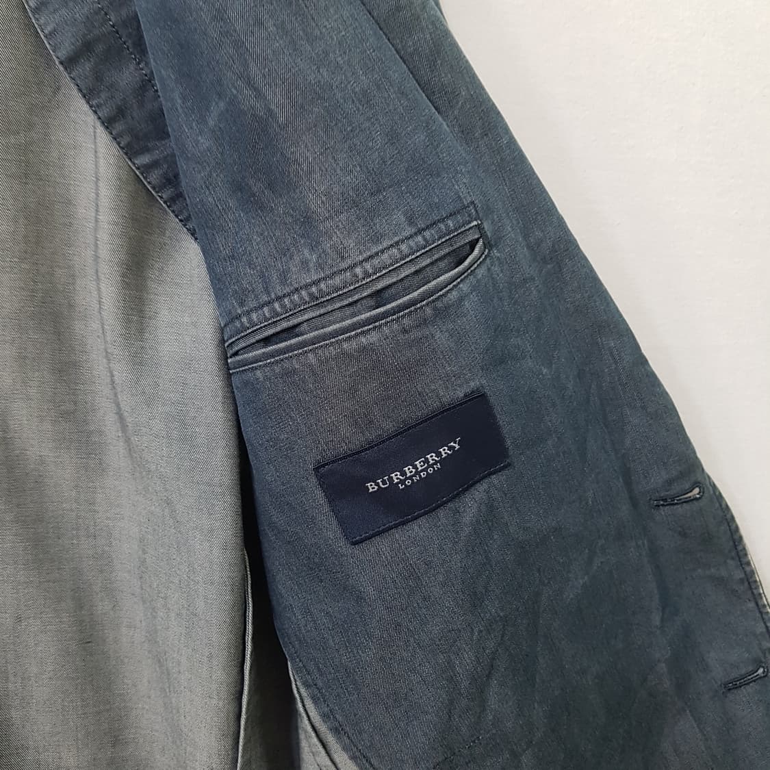 BURBERRY 버버리 런던 텐셀 데님 자켓 남성용 상품이미지5