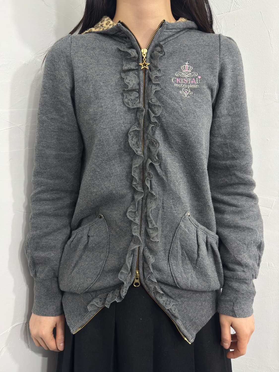 mezzo piano hood twoway zipup 상품이미지1