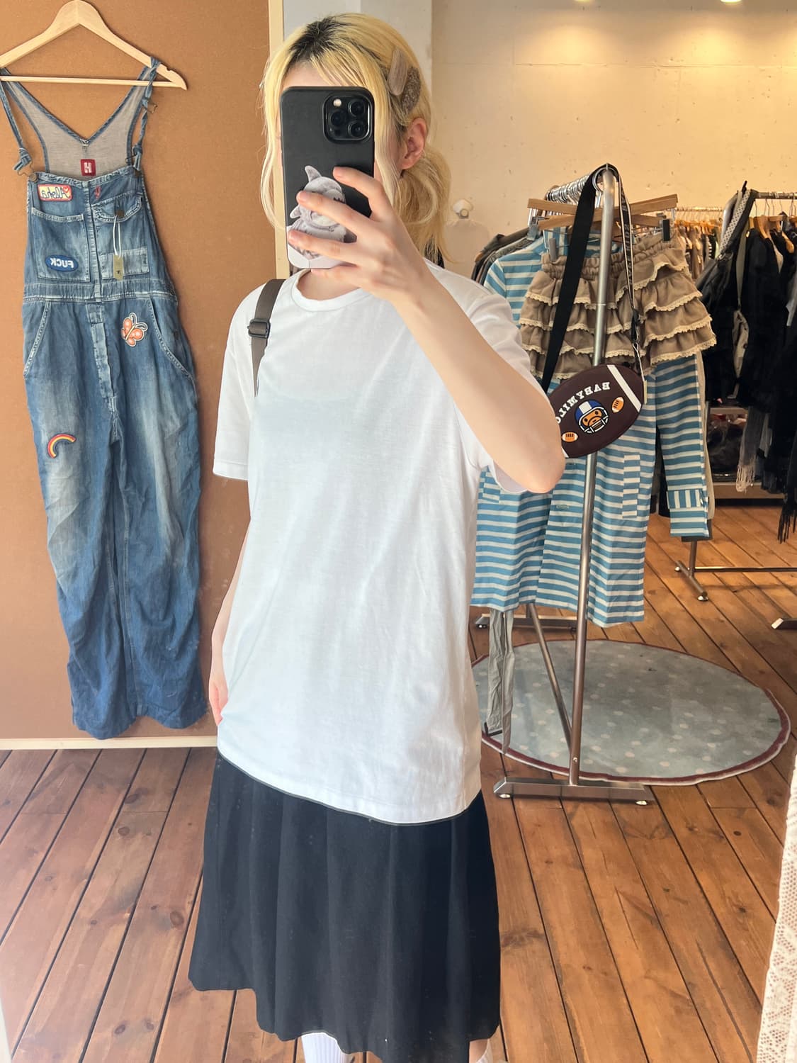 폴로 화이트 베이직 반팔 상품이미지5