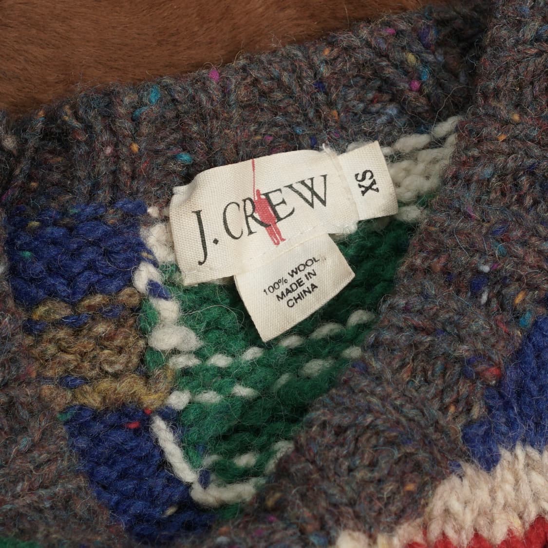 1990s J Crew 패치워크 니트 상품이미지7