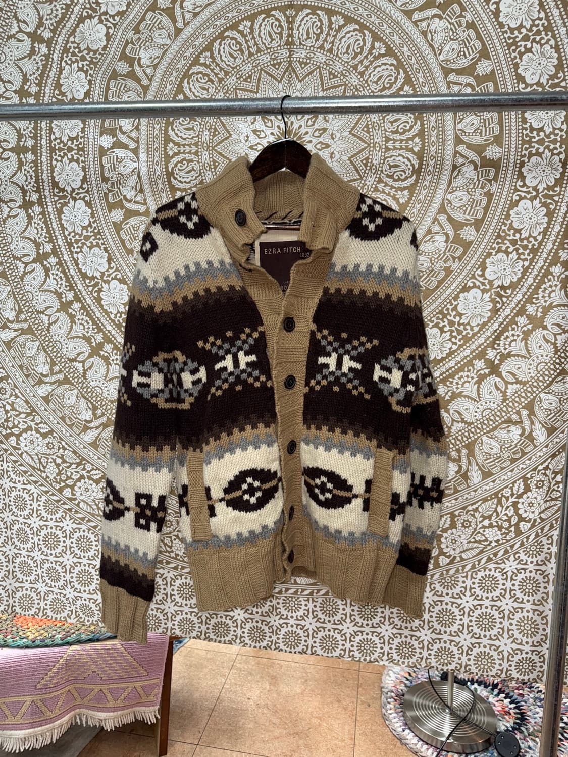 EZRA FITCH 에스닉 니트 가디건 상품이미지3